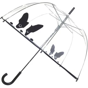 Smati by Susino - Parapluie transparent/noir T.U