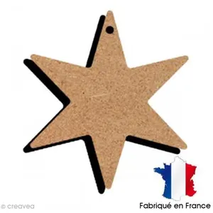 Comparateur de prix : Non communiqué Etoile 6 branches en bois à suspendre 11 cm
