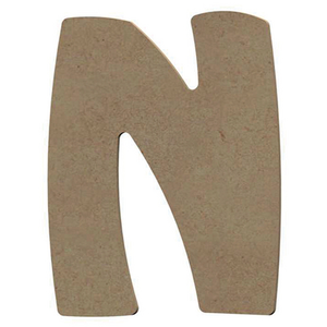 Non communiqué Lettre majuscule N en bois MDF à décorer - 8 cm