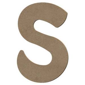 Aladine Lettre S en bois médium 8 cm pas cher