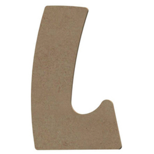 Comparateur de prix : Lettre L en bois médium 15 cm