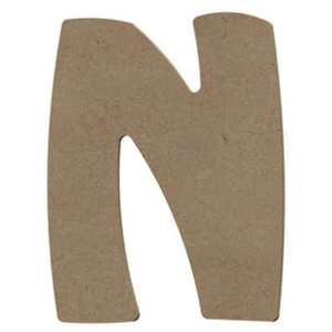 Comparateur de prix : Lettre N en bois médium 15 cm