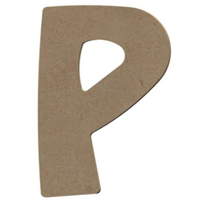 Comparateur de prix : Lettre P en bois médium 15 cm