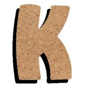 Non communiqué Médium - Lettre K bois - 15cm