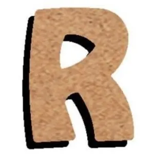 Comparateur de prix : Lettre R en bois médium 15 cm