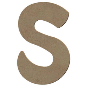 Comparateur de prix : Non communiqué Médium - Lettre S bois - 15cm