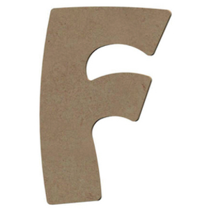 Non communiqué Médium - Lettre F bois - 15cm