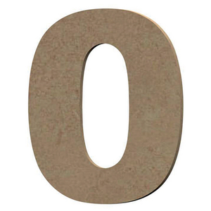 Aladine Chiffre 0 en bois médium 8 cm pas cher