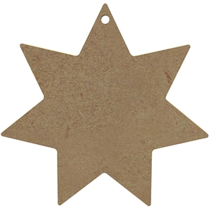 Non communiqué Étoile 7 branches - 10 cm - En bois à décorer pas cher