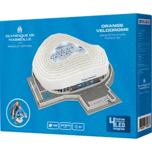 Comparateur de prix : Megableu Puzzle Stade 3D Orange Vélodrome Olympique de Marseille Version LED