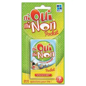 Megableu - 678053 - Jeu de voyage - Pocket Ni Oui Ni Non thématique Découverte du monde pas cher