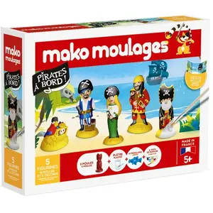 Comparateur de prix : Mako Moulages - Coffret 5 moules - Pirates à bord - Dès 5 ans