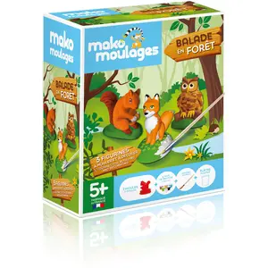 Comparateur de prix : mako moulages - kit créatif 3 moules - 3 Animaux de la fôret
