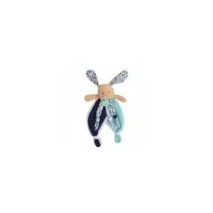 Baby Nat Doudou Babynat Lapin Bleu Marine Plat - Poupi