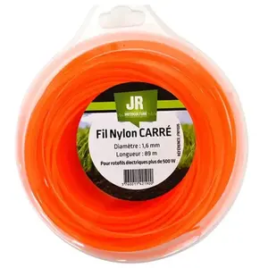 JR MOTOCULTURE Fil Nylon 1.6 mm 89 m Carré JR FNY035 pas cher