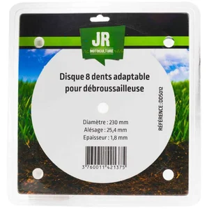 PROVENCE OUTILLAGE Lame 8 dents pour débroussailleuse 25.5cm 8 dents pas cher
