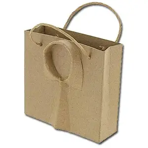 Décopatch Sac avec cravate en papier mâché - h. 13 cmVendu parscrapmalin