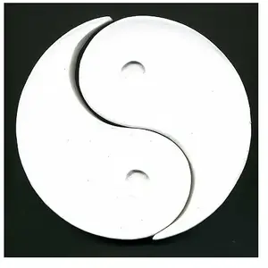 Décopatch Support à décorer en papier mâché - Symbole Yin & Yang - 16 x 16 cm