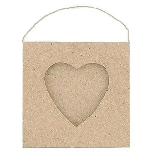 Décopatch Support à décorer en papier mâché - Mini cadre coeur - 8 x 8 cmVendu parscrapmalin