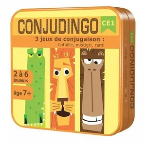 Asmodee Conjudingo CE1 : Jeux Ludiques de Conjugaison pour Enfants - Neuf pas cher