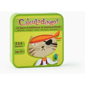 Calculo Dingo Jeu de Cartes de Calcul Mental pour Enfants de 5 Ans et Plus - ASMODEE pas cher
