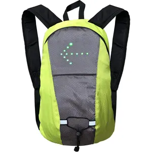 LEDWARNING Sac à Dos 15L à LEDs pour Signaler sa Direction pour Vélo, ... pas cher