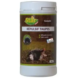 Comparateur de prix : STAR JARDIN Répulsif taupes - granulés - 400 g