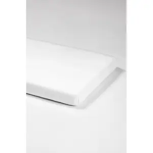 Comparateur de prix : Kadolis Drap housse de berceau en coton bio blanc (40 x 80 cm)
