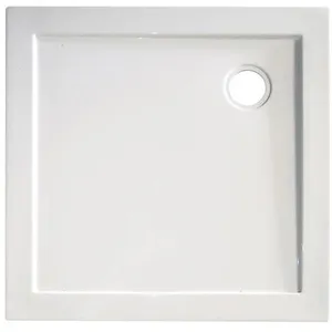 Ondee - Receveur lary - Antidérapant - 90x90X13cm - Acrylique - Blanc pas cher