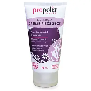 Comparateur de prix : Crème pieds réparatrice certifiée Bio Miel, Propolis, Karité & Lavande Propolia