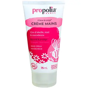 Comparateur de prix : Crème mains certifiée Bio Cire d'abeille, Miel & Macadamia Propolia