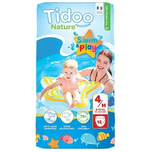 Comparateur de prix : Tidoo Nature Swim & Play Culotte de Bain Taille 4 12 culottes jetables