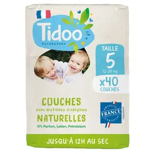 Comparateur de prix : Tidoo Couche Écolabellisée Taille 5 (12-25kg)