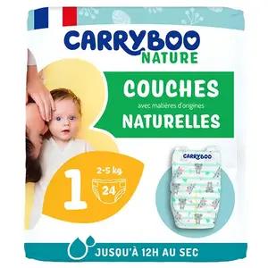 Carryboo Nature Couches Naturelles et Chou Taille 1 (2-5kg)