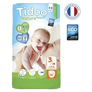 Comparateur de prix : Tidoo 56 Couches Jumbo T3/M 4-9kg