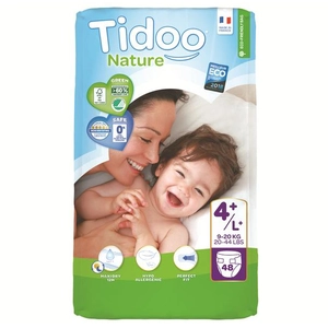 Comparateur de prix : Couches Tidoo Night & Day Taille 4+ Maxi+ - 48 couches