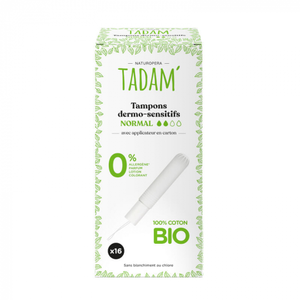 Tadam - Tampons dermo-sensitifs avec applicateur Normal BIO pack de 17 - TadamVendu paratida-santediscount