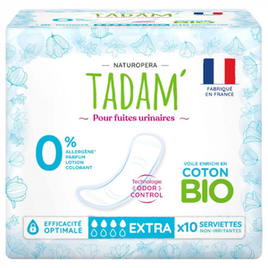 Comparateur de prix : Tadam' Fuites Urinaires Serviette Extra 10 unités