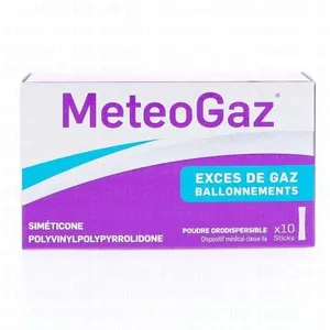 IPSEN PHARMA MeteoGaz Exces de Gaz Ballonnements 10 Sticks pas cher