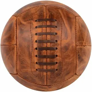 Rebond Ballon de football Vintage Made in France orange T5 pas cher