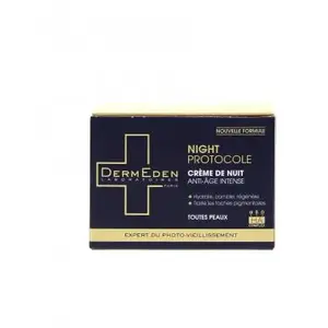 DERMEDEN Night protocole crème de nuit pot 50ml pas cher