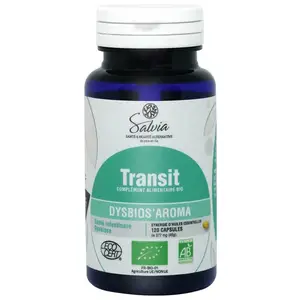 Comparateur de prix : Salvia - Dysbios'aroma bio - Transit - 120 capsules