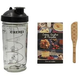 Comparateur de prix : Coffret Shaker à Crêpes avec Livre de Recettes - Cookut