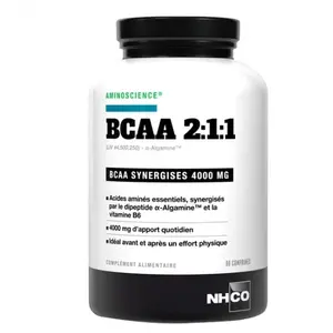 Comparateur de prix : Nhco BCAA 2:1:1 Acides Aminés 90 Comprimés