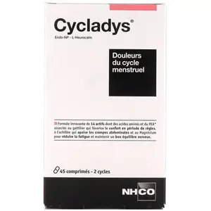 NHCO Cycladys Douleurs de Règles Cycle Menstruel 45 comprimés pas cher