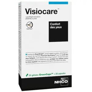 Comparateur de prix : NHCO Visiocare Yeux fatigués 20 gélules + 20 capsules