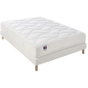 Ensemble matelas + sommier CONFORT DESIGN 140 x 190 - Latex - Ferme pas cher