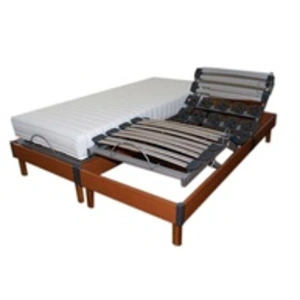 Comparateur de prix : Id Literie Lit Electrique Matelas Mousse Accueil Memoire De Forme + Sommier Electrique 2x80x200