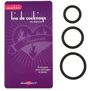 Passage du Désir Trio de cockrings en siliconeVendu parpassage-du-desir