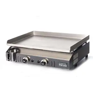Plancha à gaz NEVADA 2 feux - Plaque INOX et caisson EPOXY - NV1 TUVendu pardarty